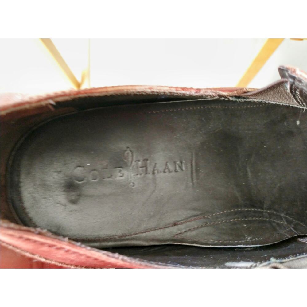 COLE HAAN Air Jefferson 2 Gore II Brown Leather Loafers 10.5 Slip On Work - Picture 7 of 8